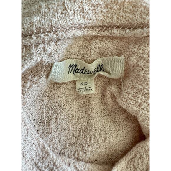 Madewell Women's Peach Flutter Sleeve Cotton Ingrid Dolman Blouse Size XS - Picture 6 of 8